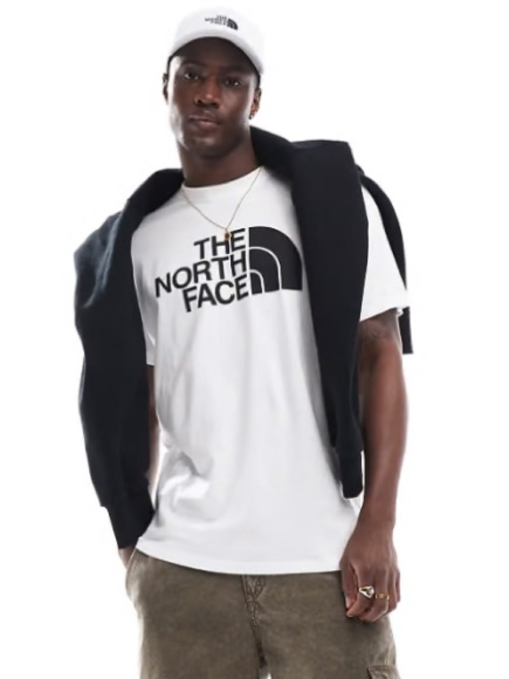 North Face Men's Tee Half-face White, 3X